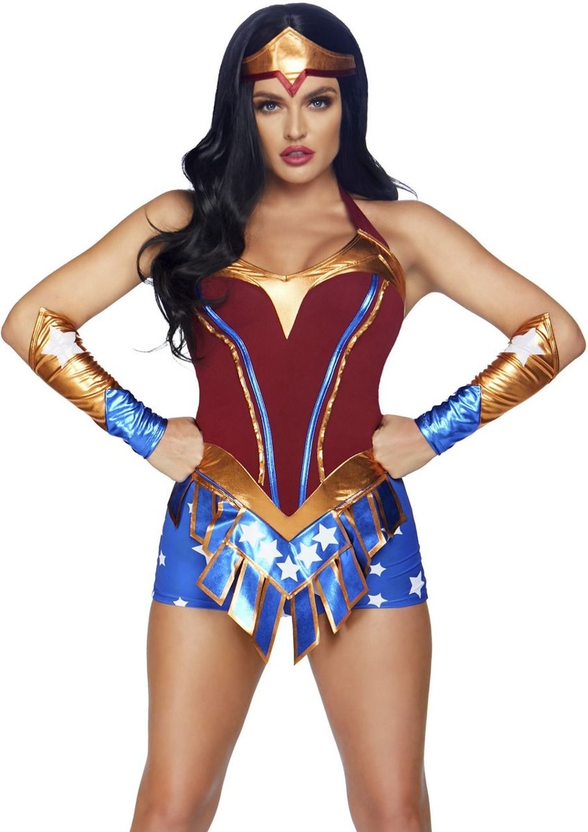 Super Sexy Held Wonder Woman | Vrouw | Large | Carnaval kostuum | Verkleedkleding